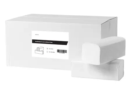 [4270-FSC] Handdoekjes Z-vouw cellulose 2laags 21 x 24 cm | 20 x 160 vellen in doos