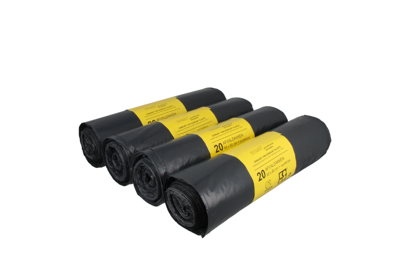 Komo Vuilniszakken met sluitstrip 60 liter 60x80cm 300st