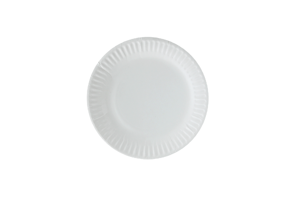 [1519987245-2] Bord Ø16cm wit karton BIO 1000st