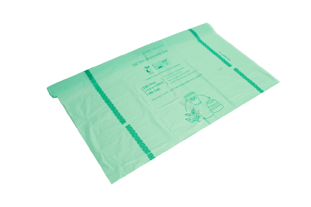 Afvalzakken 240 liter composteerbaar BIO 140st