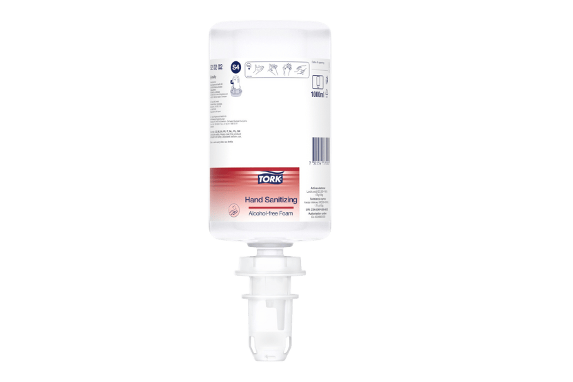 Tork® S4 Alcoholvrije Foam voor Handdesinfectie 6x1000ml (520202) 6st