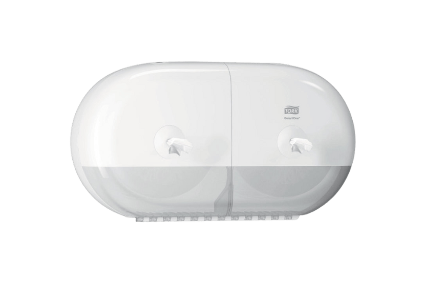 [1519925254] Tork SmartOne® T9 Mini Twin Toiletpapier Dispenser Wit (682000) 1st