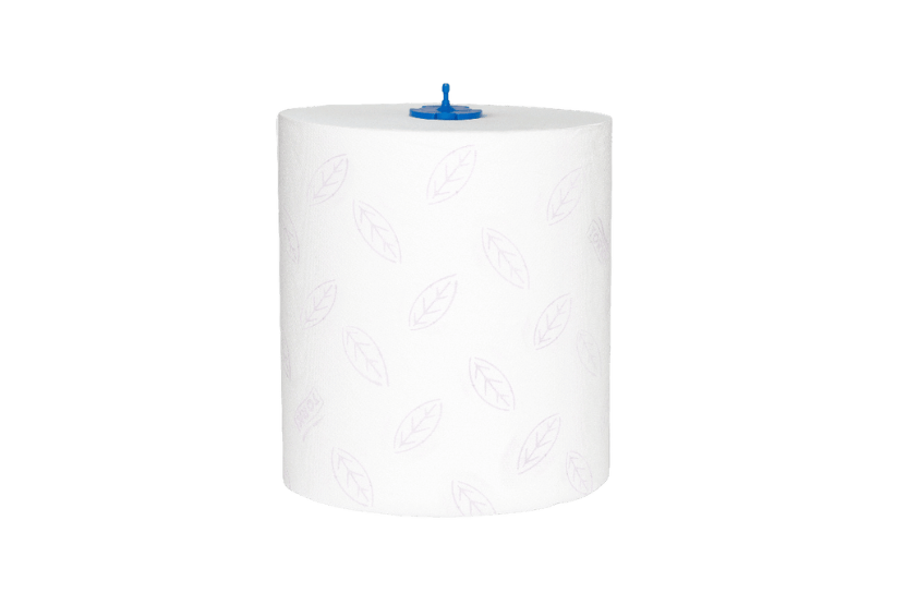 [1519925251] Tork Matic® H1 Zachte Handdoekrol 6x100 m Wit met Blauw Leaf Premium (290016) 6st