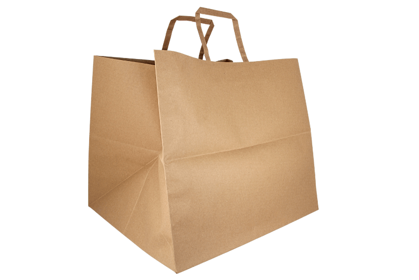 [1519925156] Papieren pizza tassen kraft 110 gram 36,5+33x32cm 200st