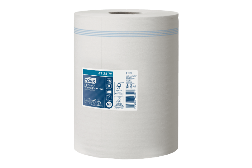 Tork Reflex™ M4 Plus Centerfeed Poetspapier SmartCore® 6x450 vellen Wit (473472) 6st