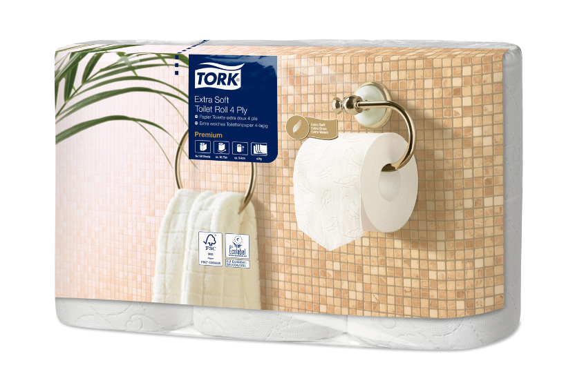 [1519925226] Tork® T4 Extra Zacht Traditioneel Toiletpapier 4-laags 42x150 vellen Premium Wit (110406) 7st