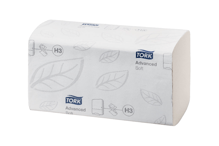 [1519925221] Tork® H3 Soft Singlefold Handdoeken 15x250 vellen Advanced Wit (290143) 15st