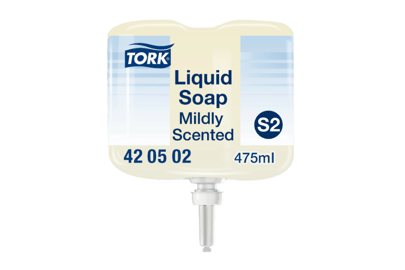 [15150014] Tork® S2 Mild Geparfumeerde Mini Vloeibare Handzeep 8x475ml Frisse geur (420502) 8st