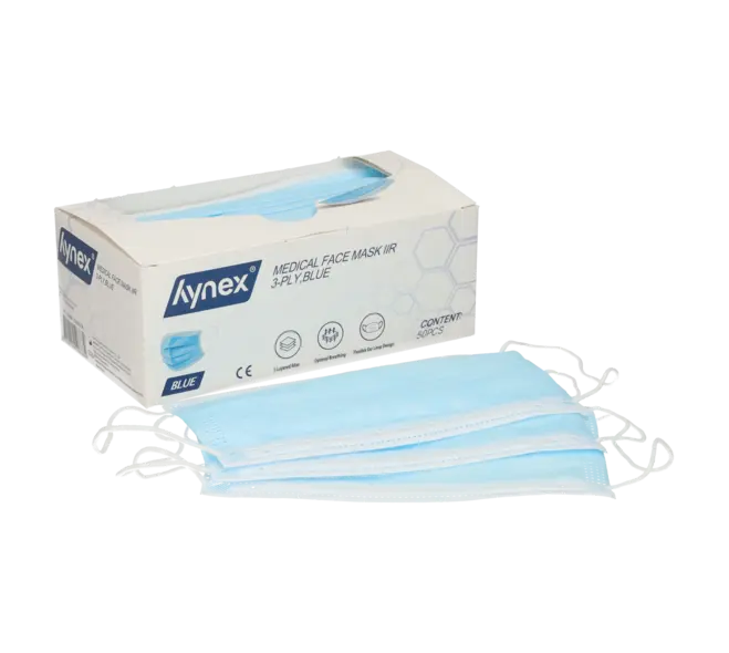 [3400032] Hynex Mondmasker IIR, 3 laags, Blauw, per 50st.