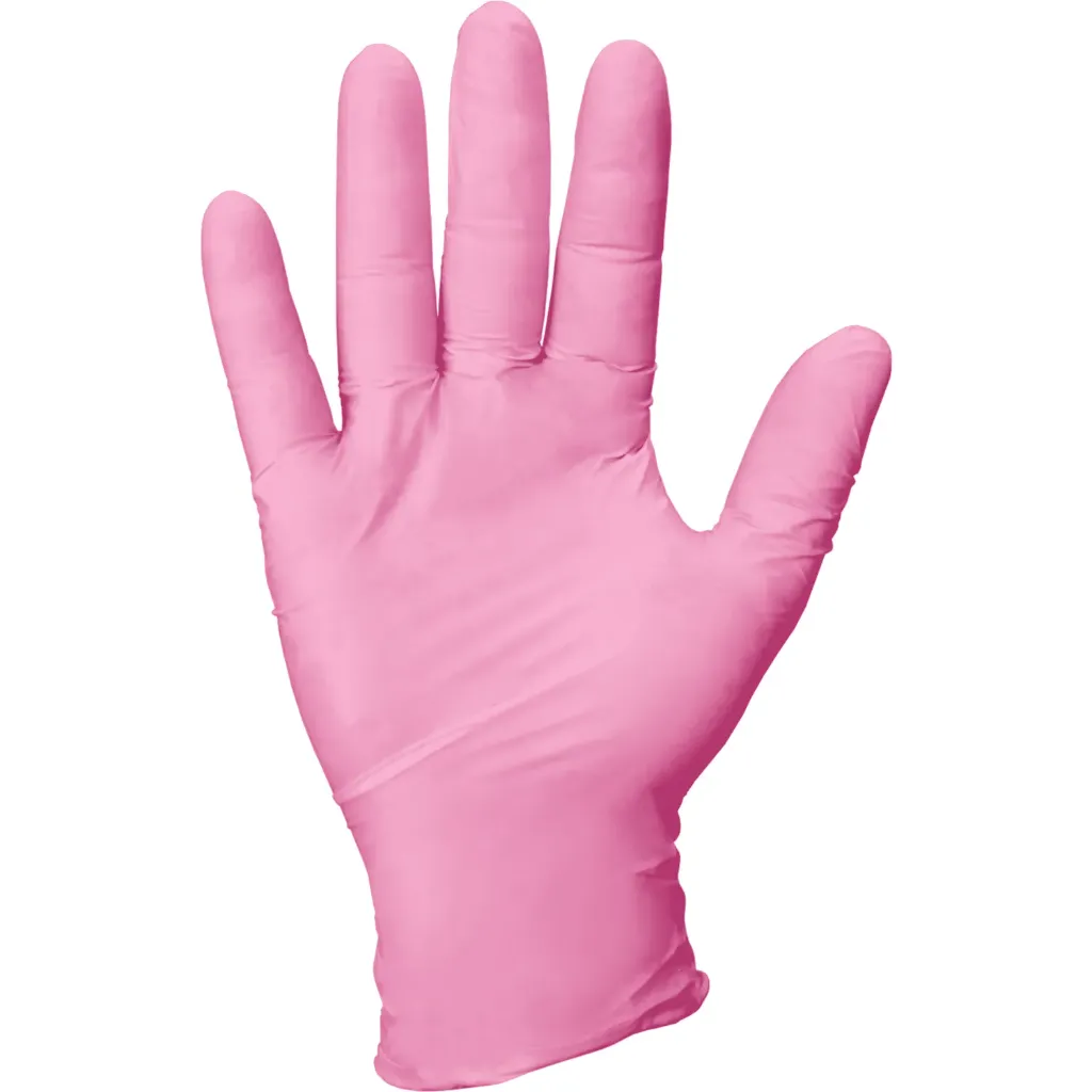 Nitril Wegwerphandschoen Poedervrij Roze M - 3,5 gr 100/doos