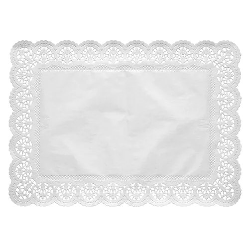 [12298] Taartranden plein 40 x 30 cm wit - 20 x 100st