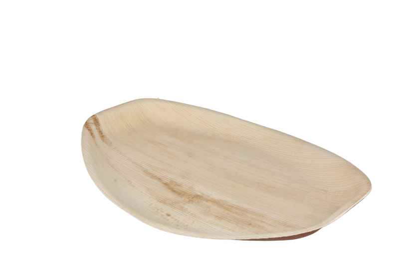 Palmblad cateringschaal 38x26x3.5cm BIO 100st