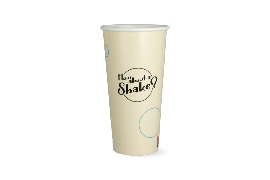 Milkshakebeker groot 500ml 20oz karton Bubble 1000st