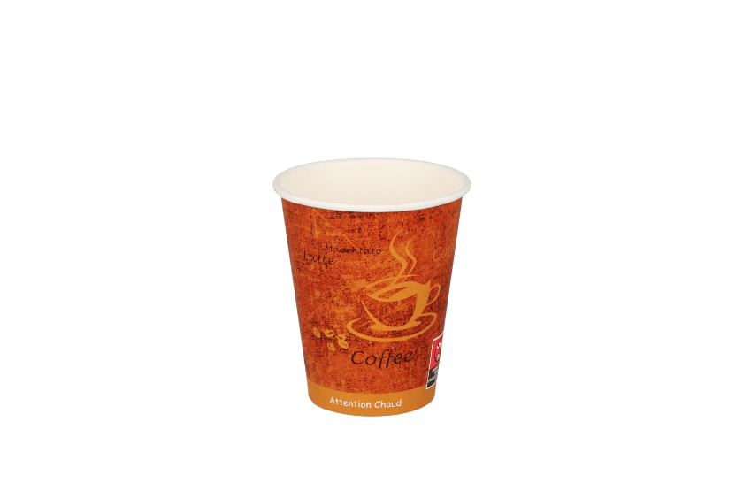 Kartonnen koffiebeker 150cc 6oz espresso gold (61806) 2500st