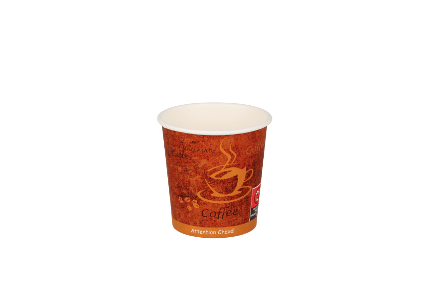 [1519926026] Kartonnen koffiebeker 4oz 120ml espresso gold (21801) 1000st