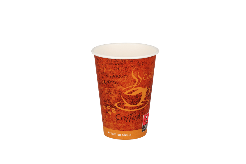 Kartonnen koffiebeker 180cc 7oz espresso gold (61805) 2500st