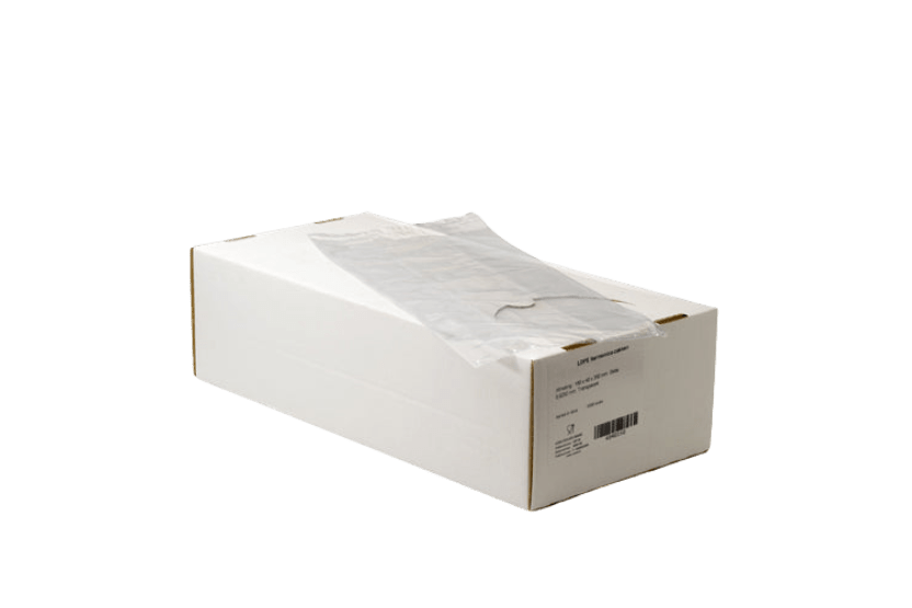 Polyzakjes 18/4 x 35cm 20mu 1000st