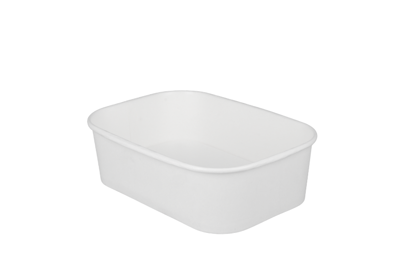 Maaltijdbak karton 650ml Wit 300st
