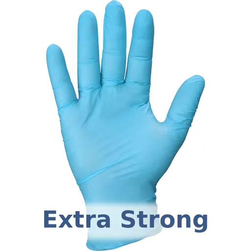 Nitril Wegwerphandschoen Poedervrij Blauw XL - 5,0 gr 100/doos