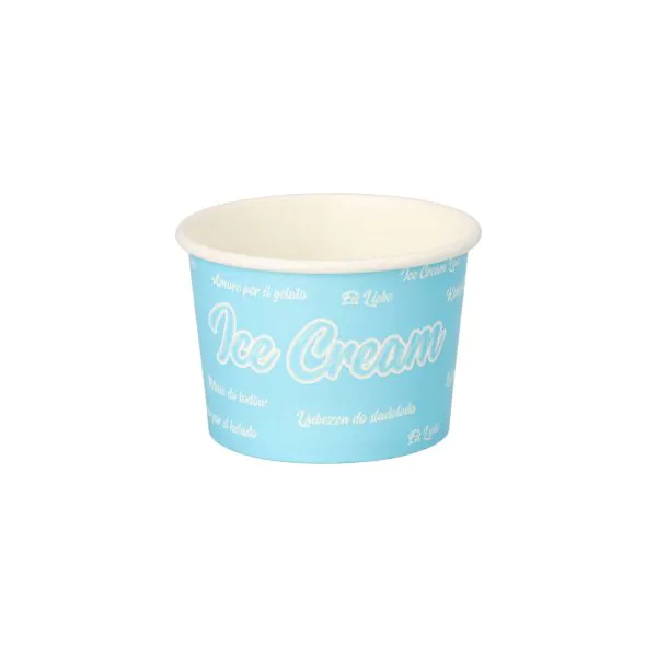 IJsbekers, karton 100 ml Ø 7,5 cm · 4,9 cm blauw "Icelove"