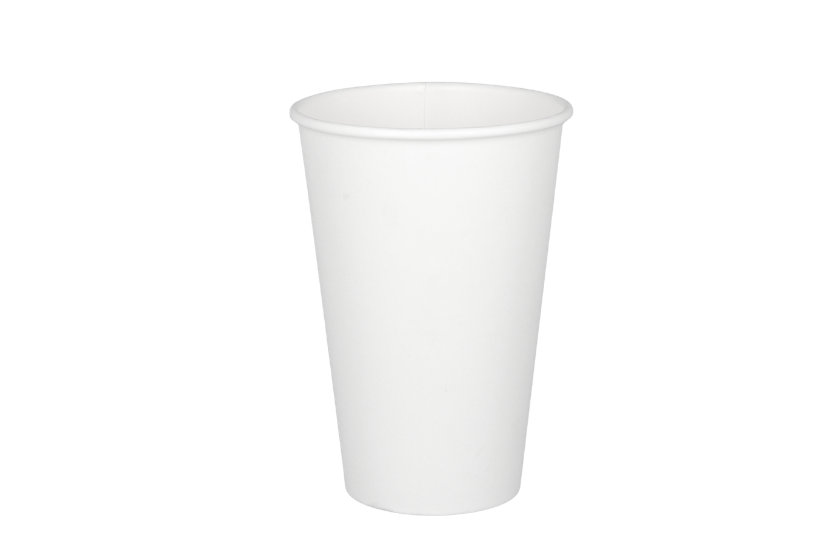Kartonnen koffiebeker 360cc 12oz wit 1000st
