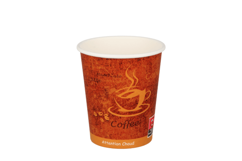 Kartonnen koffiebeker 300cc 10oz espresso gold 1000st
