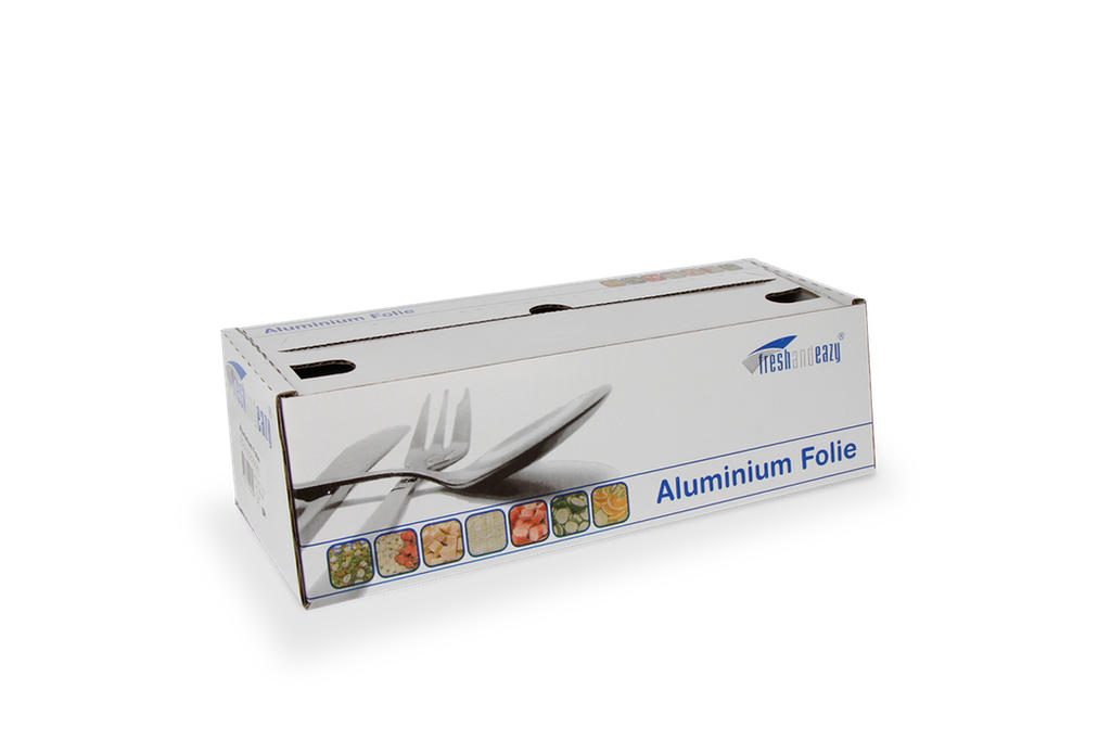 Aluminiumfolie rol in dispenser cutterbox 30cm x 250m 1st