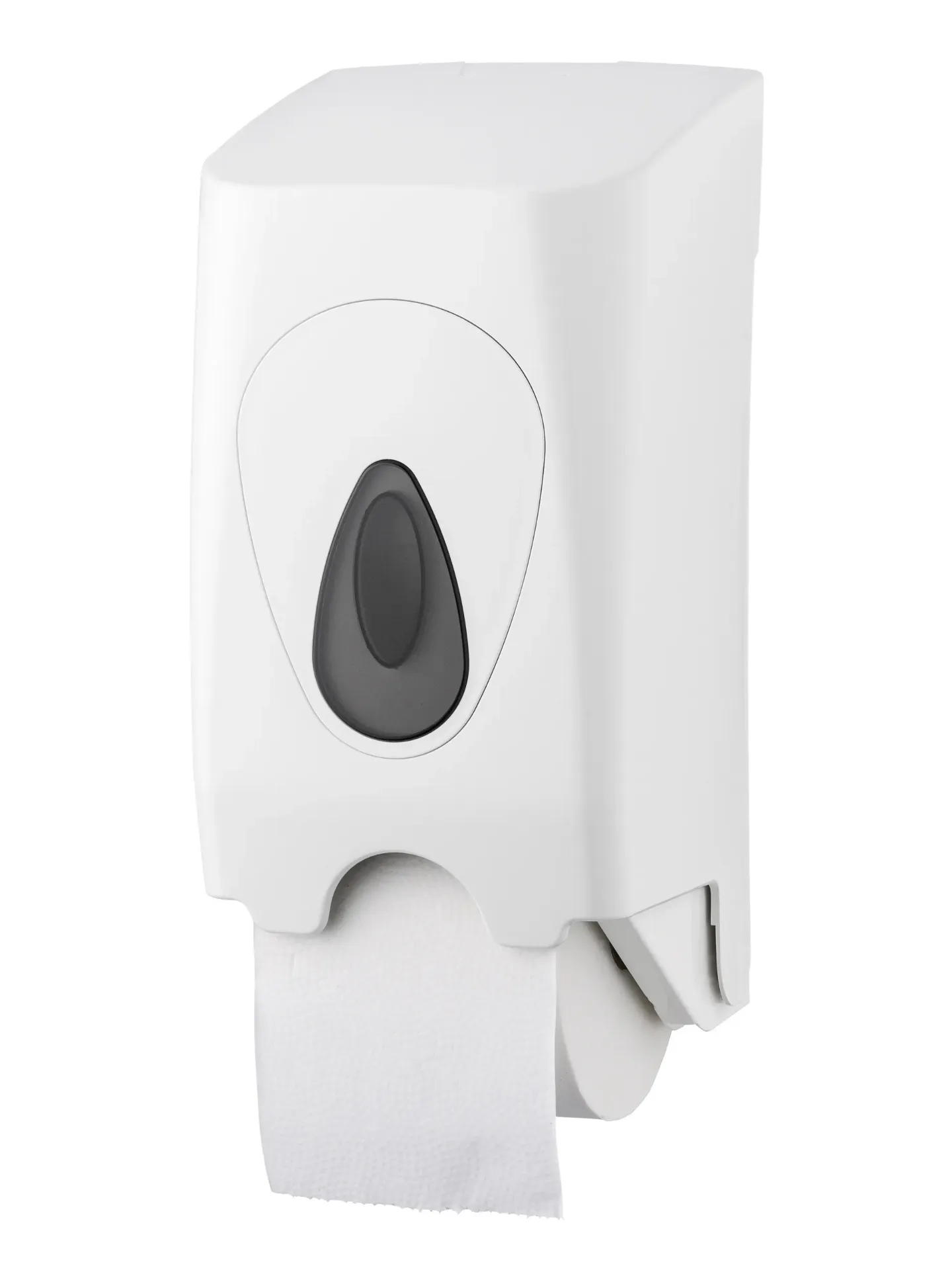 Toiletroldispenser 2rols (doprol) kunststof/metaal wit