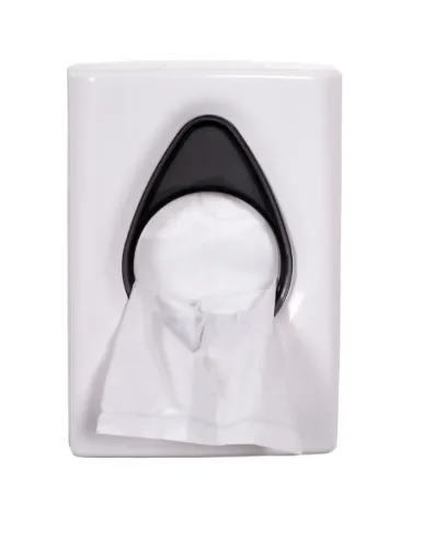 Hygiënezakjesdispenser (plastic) kunststof wit