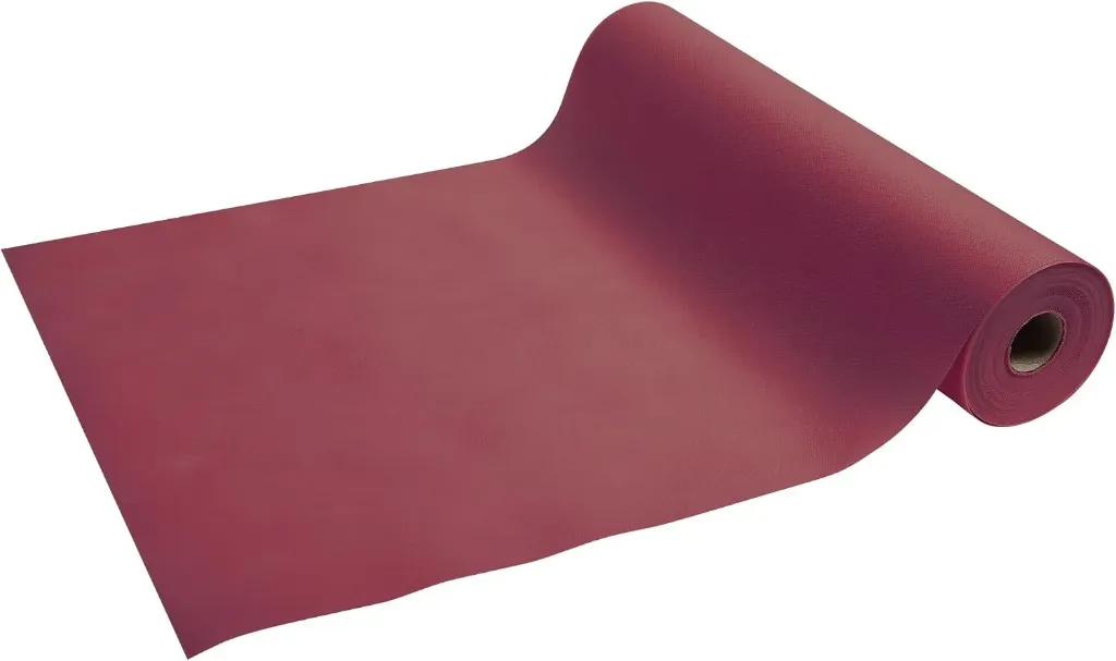 Tafelloper op rol, spunbond, scheurvast en afveegbaar met een vochtige doek - 48x0,40m - Bordeaux