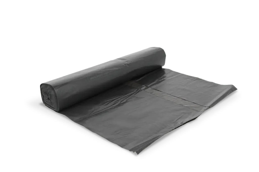 Afvalzak LDPE 80x110cm 50my zwart 10x10st/doos  