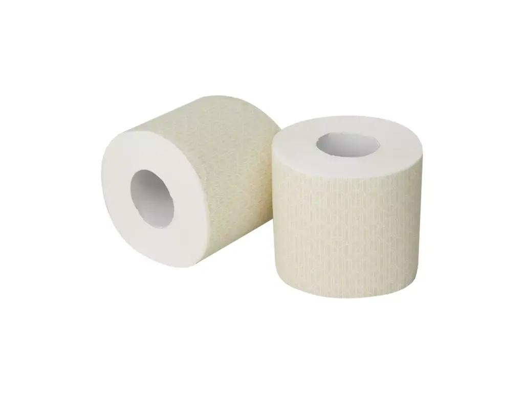 Toiletpapier cellulose 2 laags 180vel 10x4 rollen met wikkel (banderol)