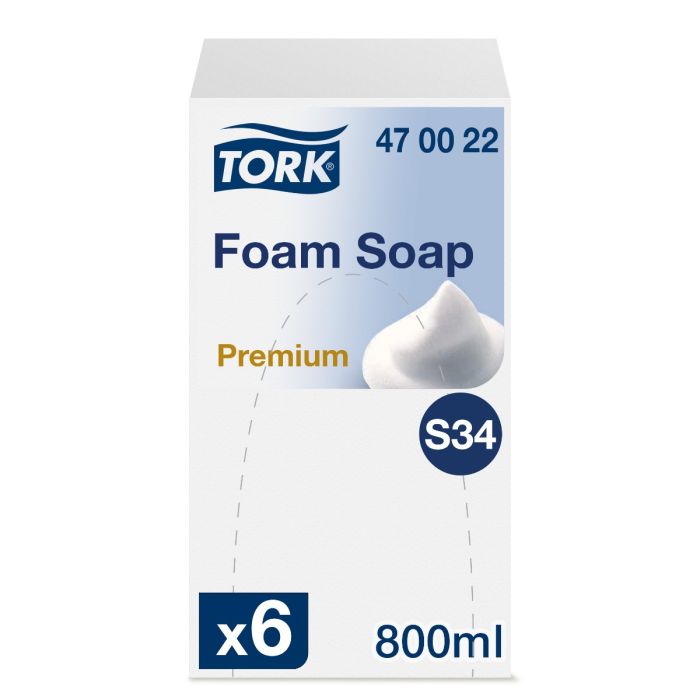 Tork 470022 6st S34 Foam Soap 6x800ml