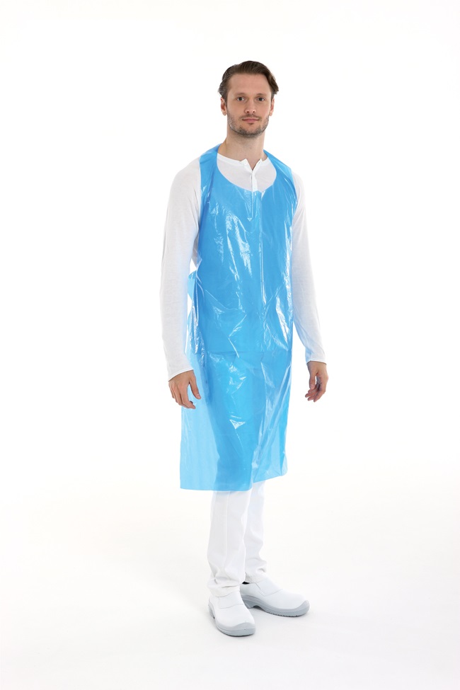 Schort Blauw 30my (zonder mouw) 1.000st/doos