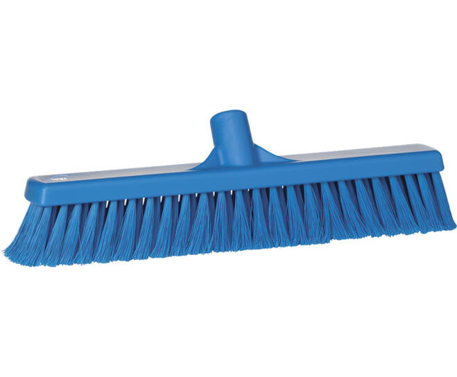 Vikan Hygiene veger, blauw zachte splitvezels