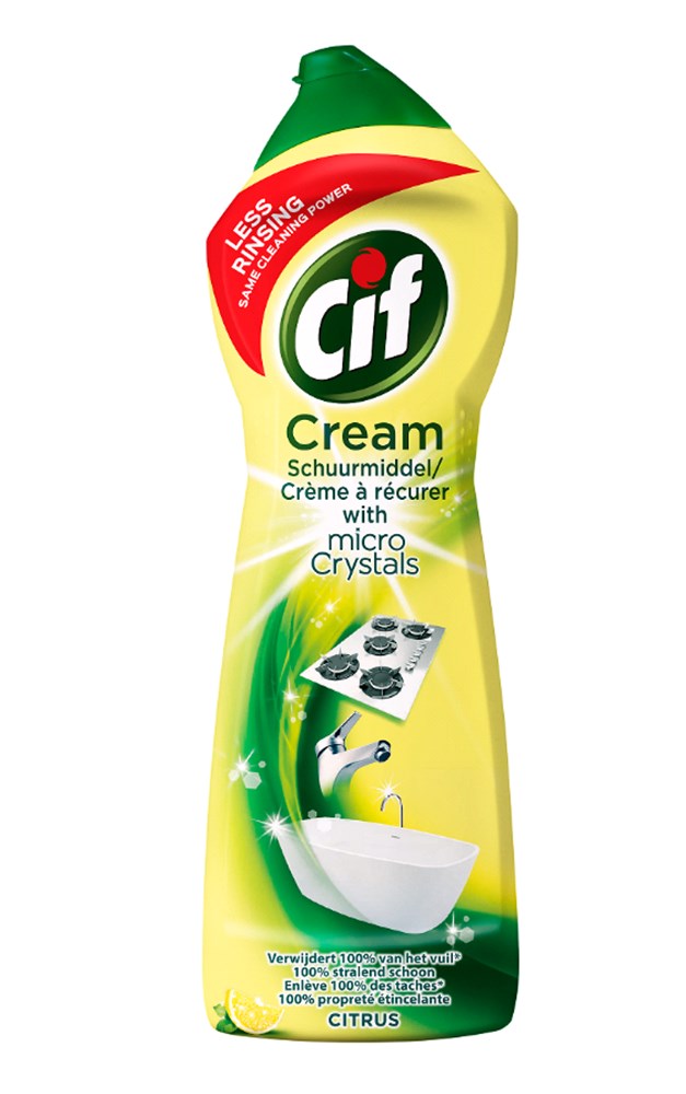 Cif schuurmiddel Pro Formula Cream citroen 750ml