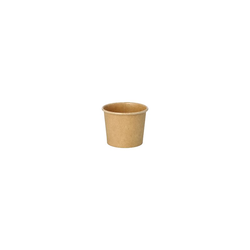 Portiebeker, karton 60 ml Ø 6 cm · 4,9 cm bruin - 20x50st