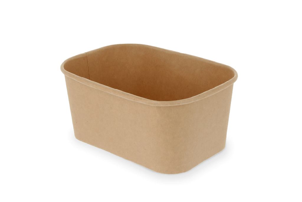 [1519988185] Maaltijdbak karton 1000ml Kraft 300st