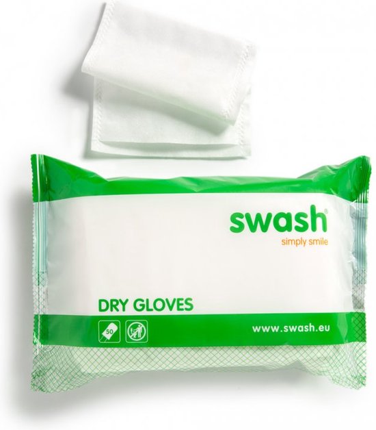 Swash® Droge Washandjes - 50 pack / Ongeparfumeerd 20 pakken/ doos