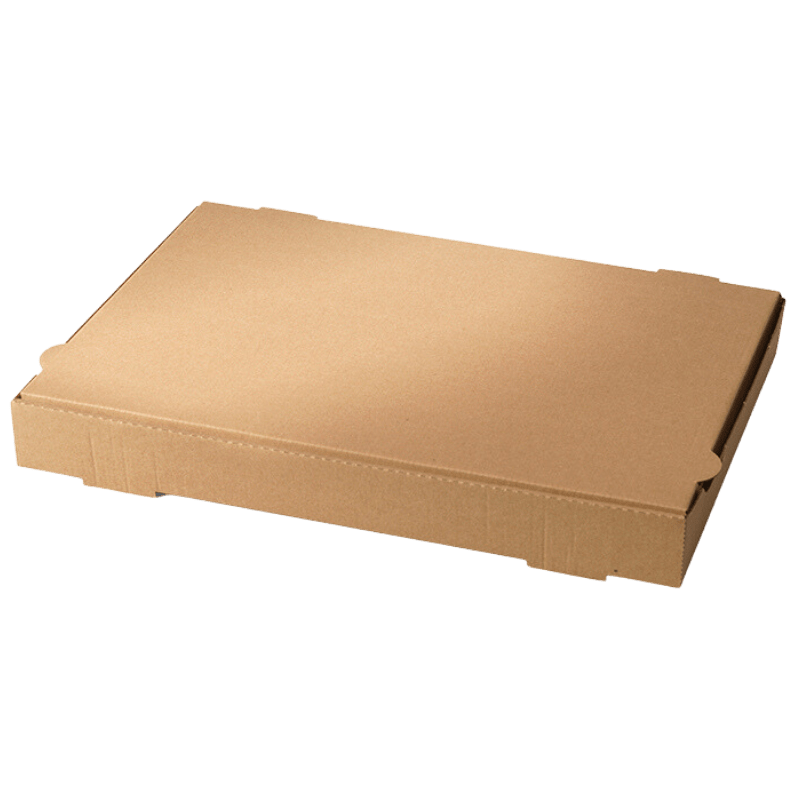 Takeaway box 38,5x27,5x4,5cm kraft 100st