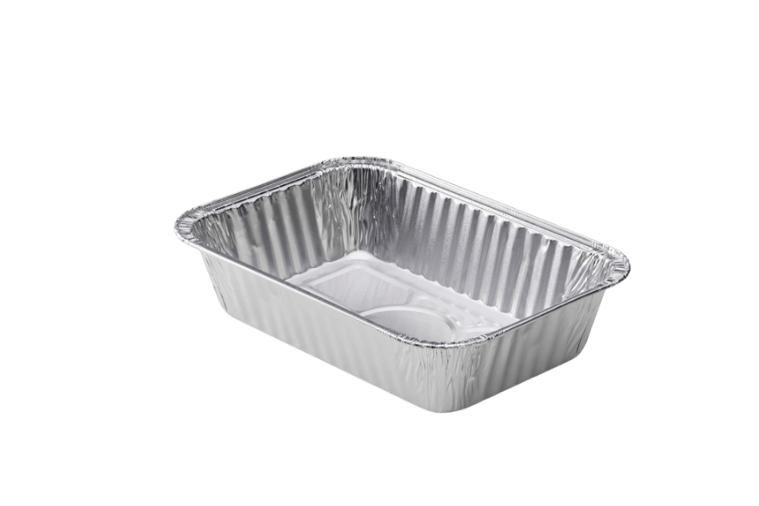 Aluminium bakje 200x138x47mm 800ml R85G 1000st