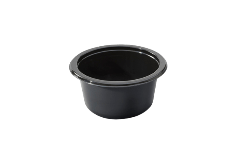 CPET tray zwart 200ml 1107.06 95x48mm 672st