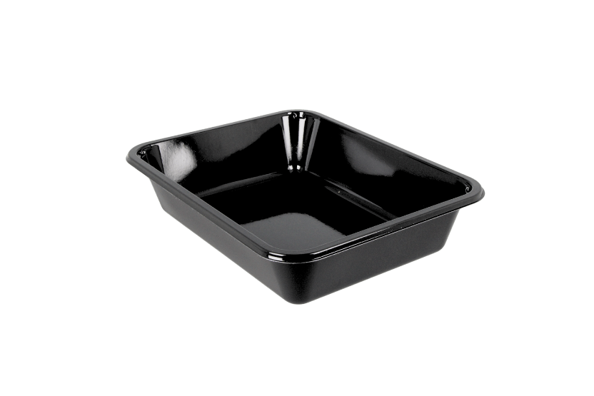 CPET tray zwart 500ml C2171-1K 171x127x35mm 756st