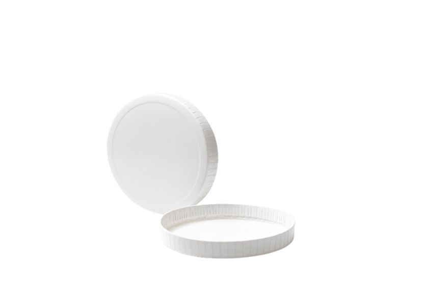 [151170303] White flat paper lid LFRFF-32 500st