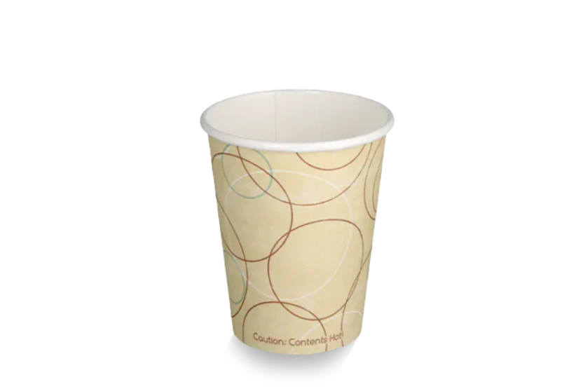 Kartonnen koffiebeker 300cc 12oz champagne 1000st