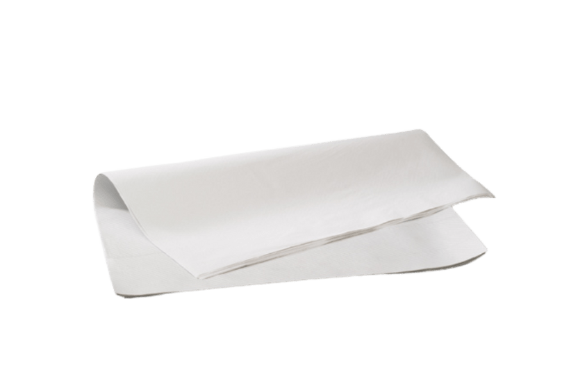 Gevoerde vellen wit 40x50cm (10 kg) 760st