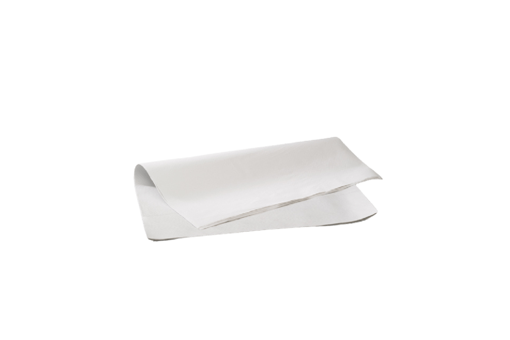 Gevoerde vellen wit 40x50cm (10 kg) 760st