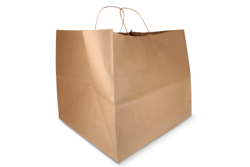Papieren pizza tassen kraft 36,5+33x32cm BIO 200st