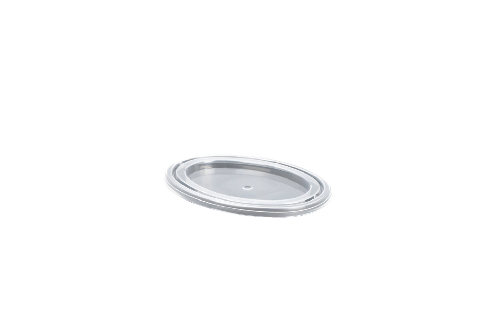 Deksel ovaal sausbakje Ø70mm Transparant 1000st