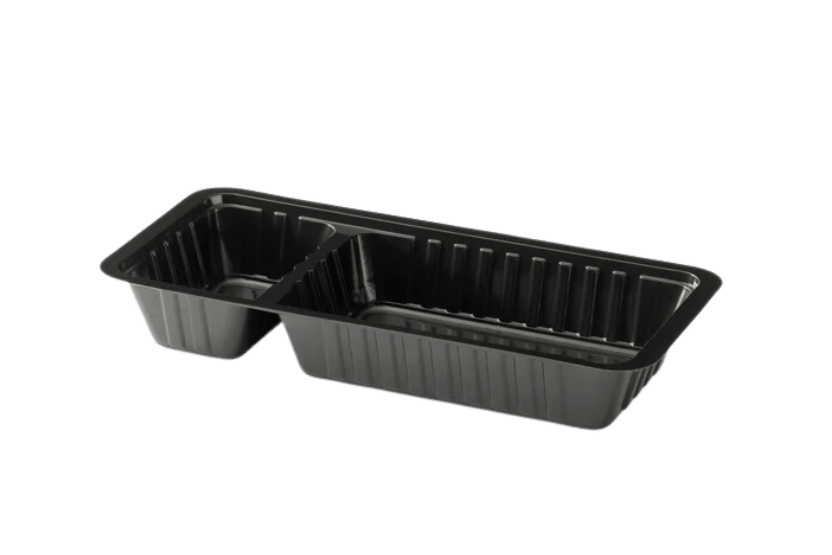 Frietbakje A22 (A9+1) laag zwart 1000st